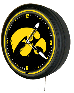 Iowa Hawkeyes 20 Inch Jumbo Neon Clock