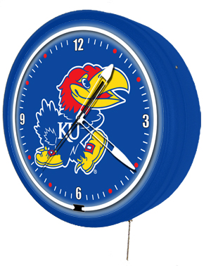 Kansas Jayhawks 20 Inch Jumbo Neon Clock