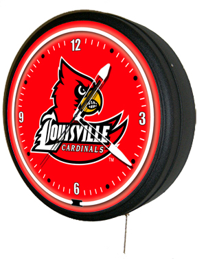 Louisville Cardinals 20 Inch Jumbo Neon Clock