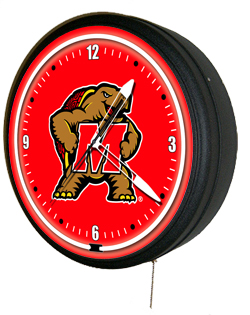 Maryland Terrapins 20 Inch Jumbo Neon Clock