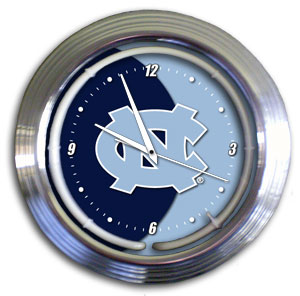 North Carolina Tar Heels 14 Inch Neon Clock