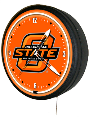 Oklahoma State Cowboys 20 Inch Jumbo Neon Clock