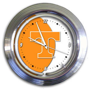 Tennessee Volunteers 14 Inch Neon Clock