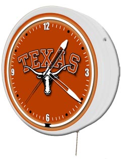Texas Longhorns 20 Inch Jumbo Neon Clock