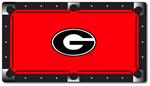 Georgia Bulldogs Pool Table Felt