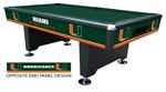 Miami Hurricanes Varsity Pool Table