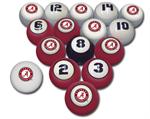 Alabama Numbered Pool Balls