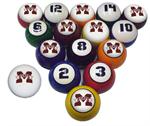 Mississippi State Numbered Pool Balls