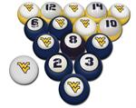 West Virginia Numbered Pool Balls