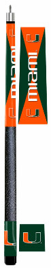 Miami Hurricanes Varsity Pool Cue Stick