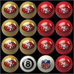 San Francisco 49ers Pool Balls