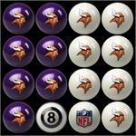 Minnesota Vikings Pool Balls