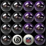 Baltimore Ravens Pool Balls