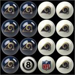 St. Louis Rams Pool Balls