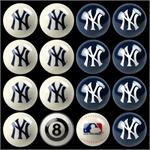 New York Yankees Pool Balls