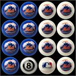 New York Mets Pool Balls