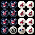 Cleveland Indians Pool Balls