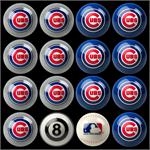 Chicago Cubs Pool Balls