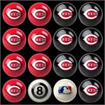 Cincinnati Reds Pool Balls