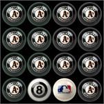 Oakland A's Pool Balls