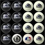 Colorado Rockies Pool Balls