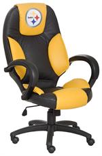 Pittsburgh Steelers Leather Executive Office Chair