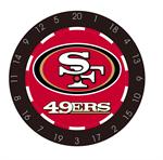San Francisco 49ers Bristle Dart Board