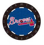 Atlanta Braves Bristle Dart Board
