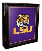 LSU Tigers MVP Dart Board Cabinet