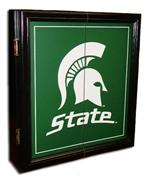 Michigan State Spartans MVP Dart Board Cabinet