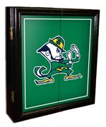 Notre Dame Leprechaun MVP Dart Board Cabinet 