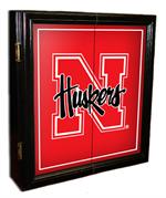 Nebraska Cornhuskers MVP Dart Board Cabinet