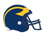 Michigan Wolverines Giant Helmet Art