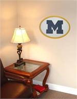 Michigan Wolverines 31-Inch Carved Wall Art
