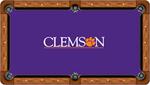 Clemson Tigers Billiard Table Felt, Style 4