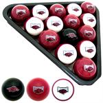 Arkansas Razorbacks Billiard Balls