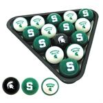 Michigan State Spartans Billiard Balls