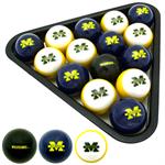 Michigan Wolverines Billiard Balls