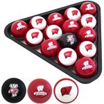 Wisconsin Badgers Billiard Balls 