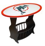 Miami Dolphins Logo End Table