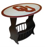 Oklahoma Sooners Logo End Table
