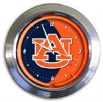Auburn Tigers 14 Inch Neon Clock