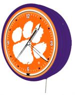 Clemson Tigers 20 Inch Jumbo Neon Clock