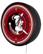 Florida State Seminoles 20 Inch Jumbo Neon Clock