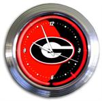 Georgia Bulldogs 14 Inch Neon Clock