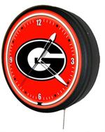 Georgia Bulldogs 20 Inch Jumbo Neon Clock