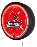 Louisville Cardinals 20 Inch Jumbo Neon Clock