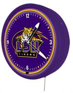 LSU Tigers 20 Inch Jumbo Neon Clock