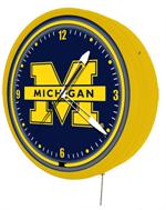 Michigan Wolverines 20 Inch Jumbo Neon Clock