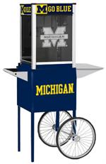 Michigan Wolverines Popcorn Machine w/Cart